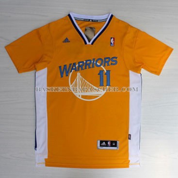 Maillot Manche Courte Golden State Warriors Thompson Jaune